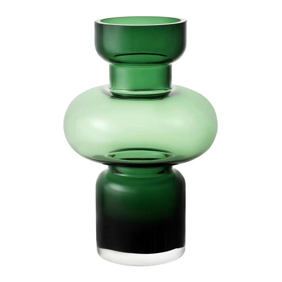 Ваза для цветов Bergenson Bjorn Florum, 30 см, стекло, изумрудная