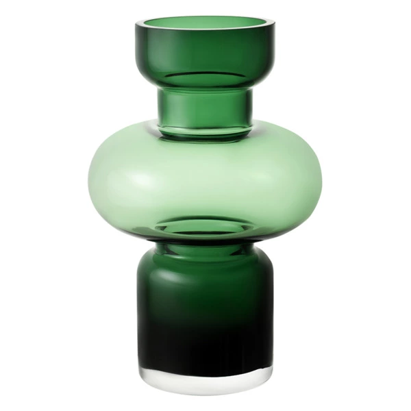 Ваза для цветов Bergenson Bjorn Florum, 30 см, стекло, изумрудная