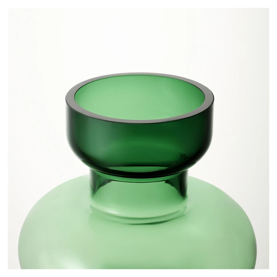 Ваза для цветов Bergenson Bjorn Florum, 30 см, стекло, изумрудная