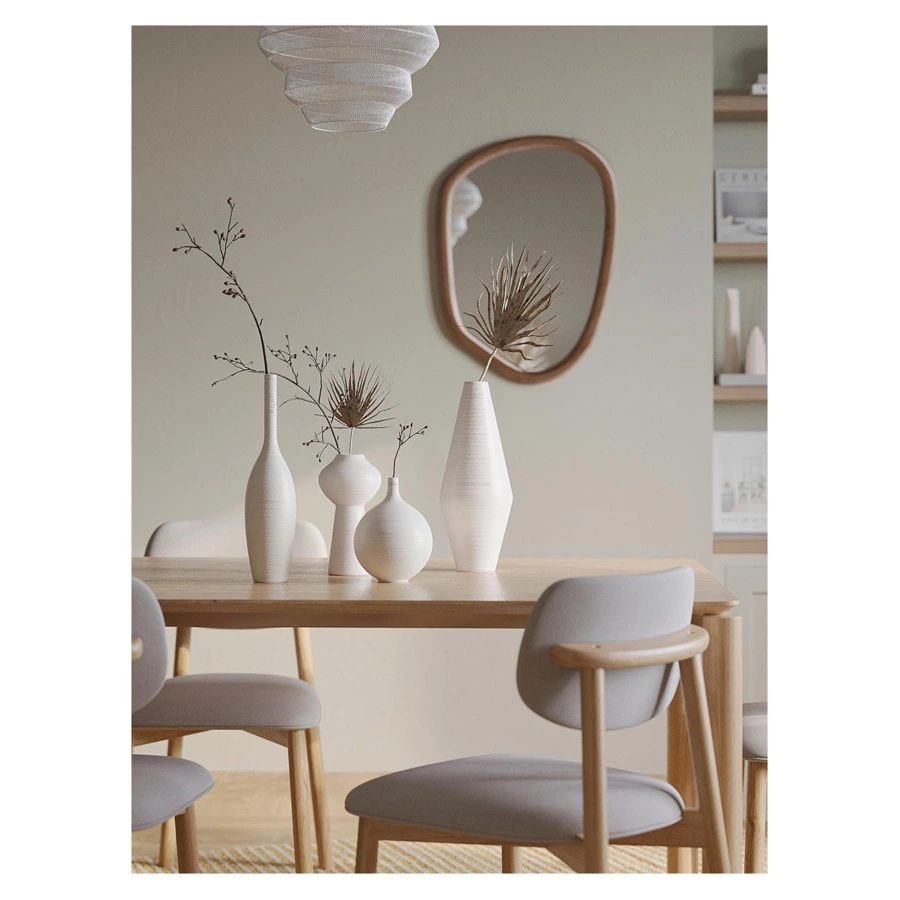 Ваза для цветов Bergenson Bjorn Fortuna, 35 см, фарфор, белая