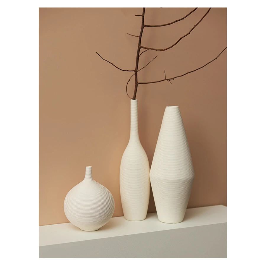 Ваза для цветов Bergenson Bjorn Fortuna, 35 см, фарфор, белая