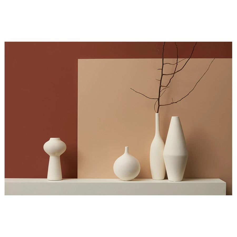 Ваза для цветов Bergenson Bjorn Isida, 19 см, фарфор, белая