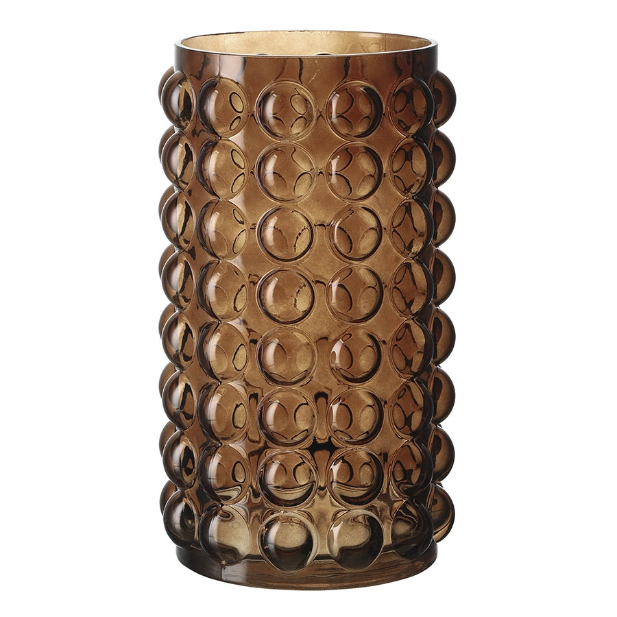 Ваза для цветов Bergenson Bjorn Molecule, 28 см, стекло, сепия