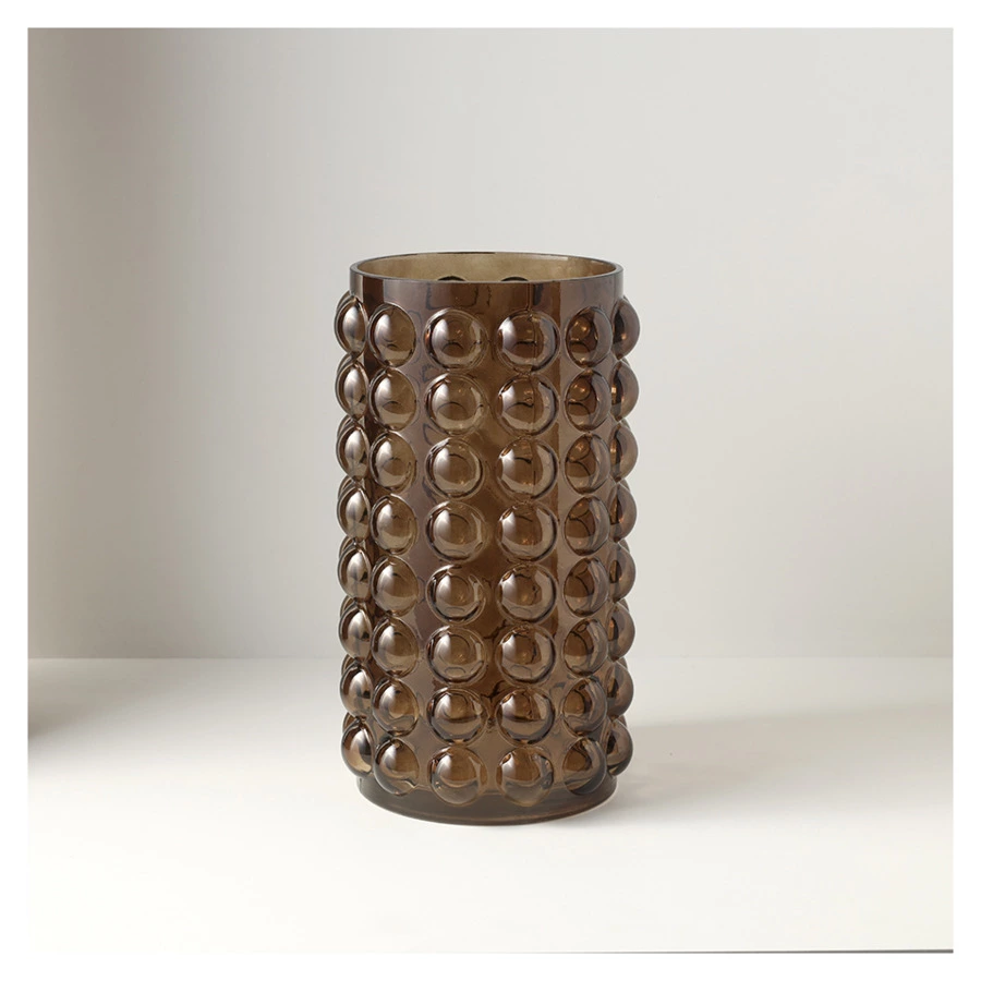 Ваза для цветов Bergenson Bjorn Molecule, 28 см, стекло, сепия