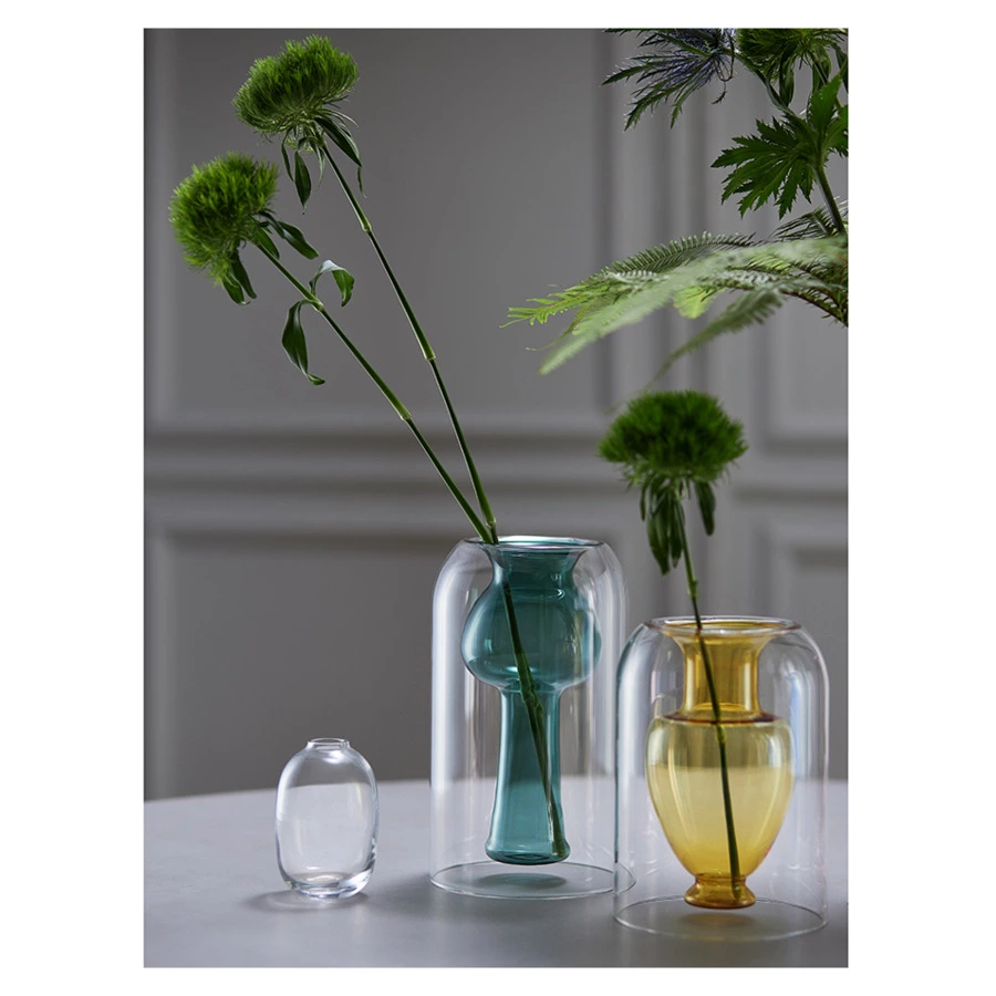 Ваза для цветов Bergenson Bjorn Muse, 16 см, стекло, янтарная