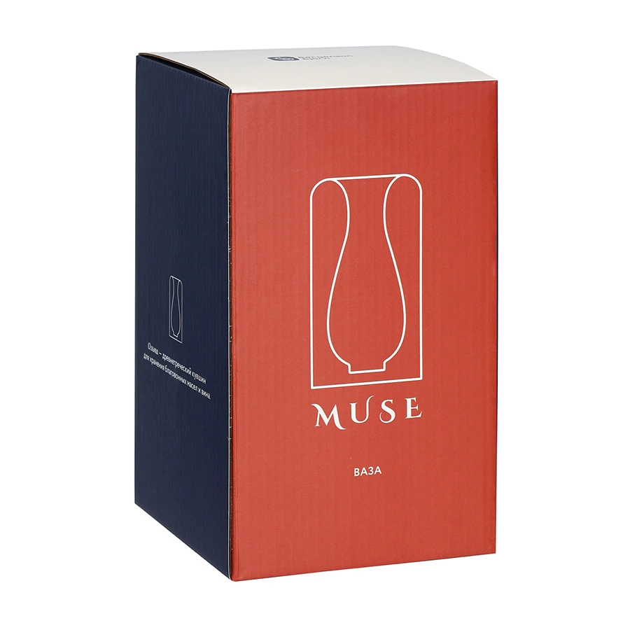 Ваза для цветов Bergenson Bjorn Muse, 22 см, стекло