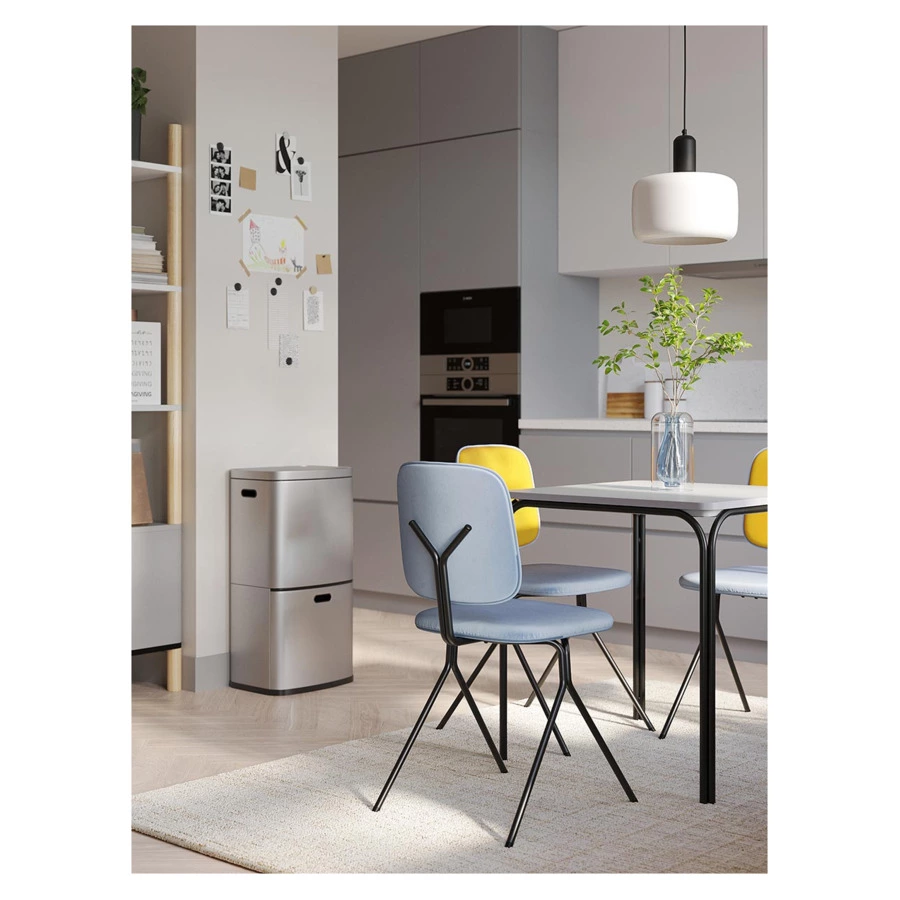 Ваза для цветов Bergenson Bjorn Muse, 22 см, стекло, индиго