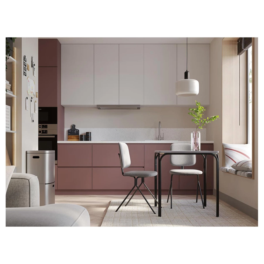 Ваза для цветов Bergenson Bjorn Muse, 25 см, стекло, нежно-розовая