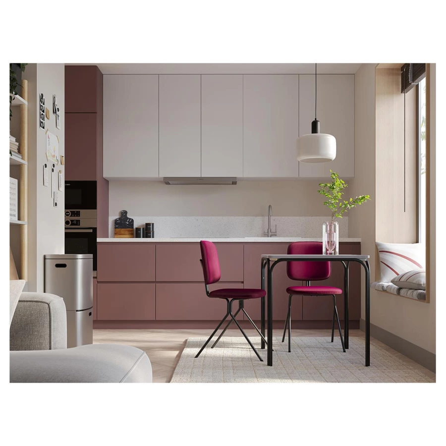 Ваза для цветов Bergenson Bjorn Muse, 25 см, стекло, нежно-розовая