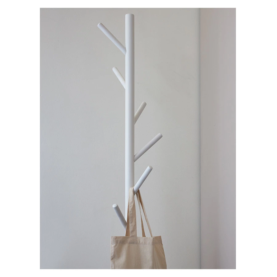 Вешалка напольная Bergenson Bjorn Forsty, 173 см, белая, бук