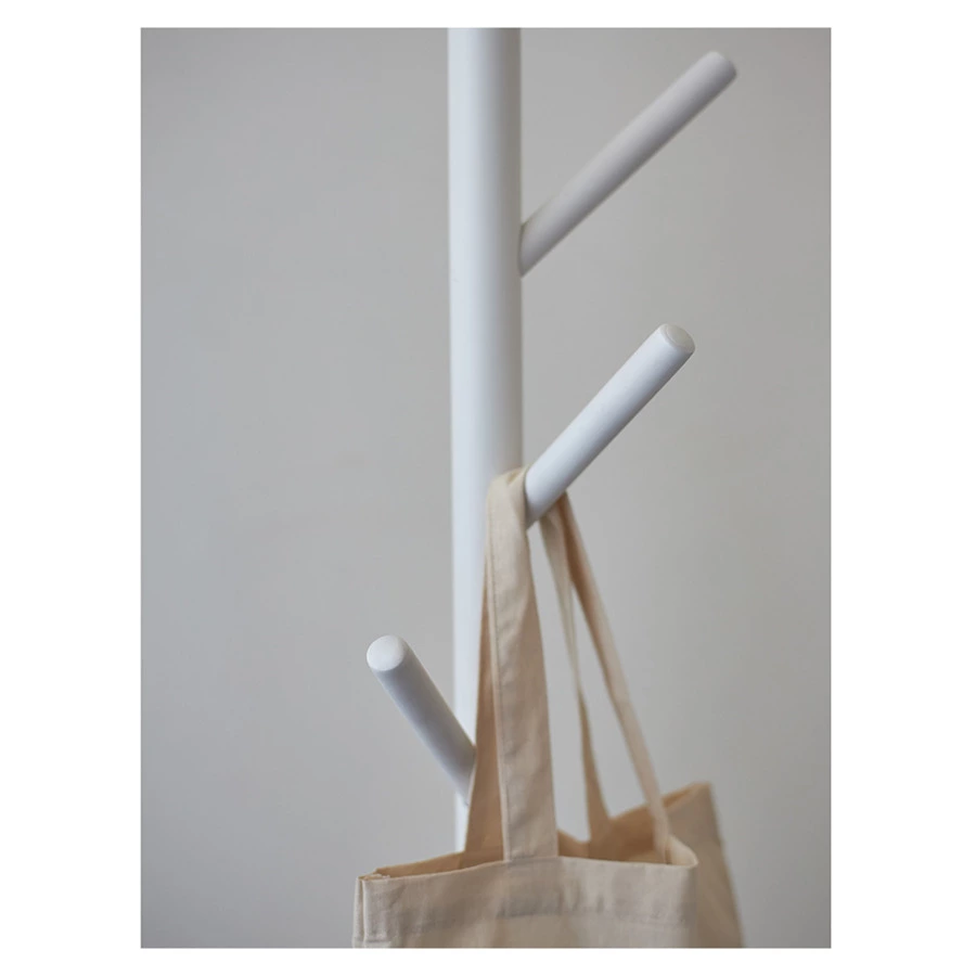 Вешалка напольная Bergenson Bjorn Forsty, 173 см, белая, бук