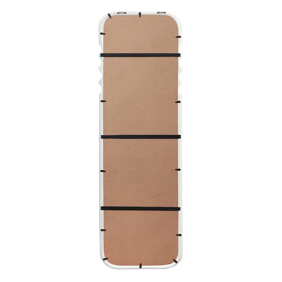 Зеркало Bergenson Bjorn Fluid, 54х180 см, морская пена, дерево манго