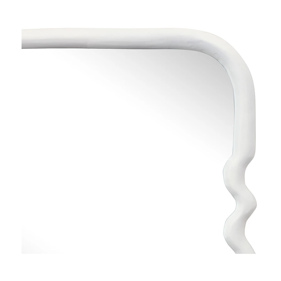 Зеркало Bergenson Bjorn Fluid, 54х180 см, морская пена, дерево манго