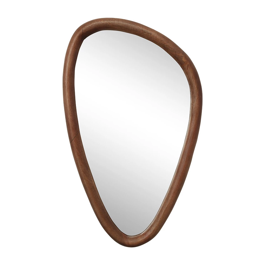 Зеркало настенное Bergenson Bjorn Torhill, 42х70 см, коричневое, дерево манго