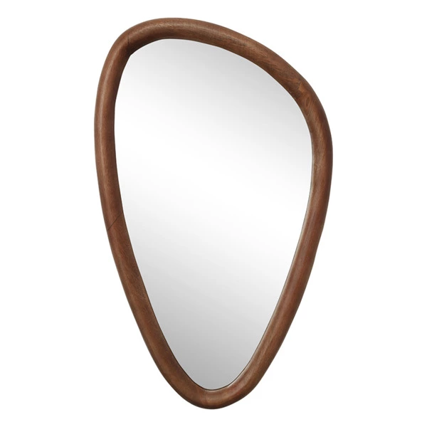 Зеркало настенное Bergenson Bjorn Torhill, 42х70 см, коричневое, дерево манго