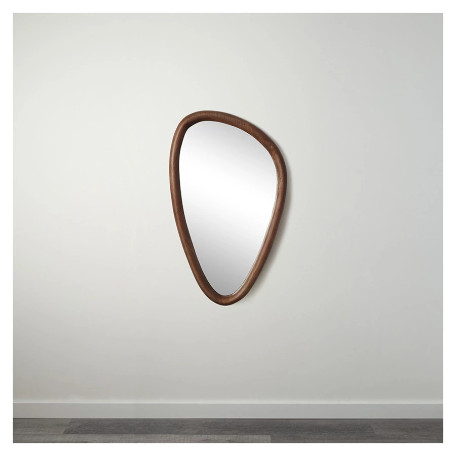 Зеркало настенное Bergenson Bjorn Torhill, 42х70 см, коричневое, дерево манго