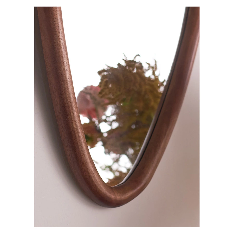 Зеркало настенное Bergenson Bjorn Torhill, 55х78 см, коричневое, дерево манго