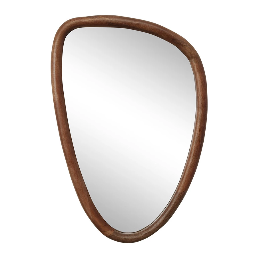 Зеркало настенное Bergenson Bjorn Torhill, 55х78 см, коричневое, дерево манго