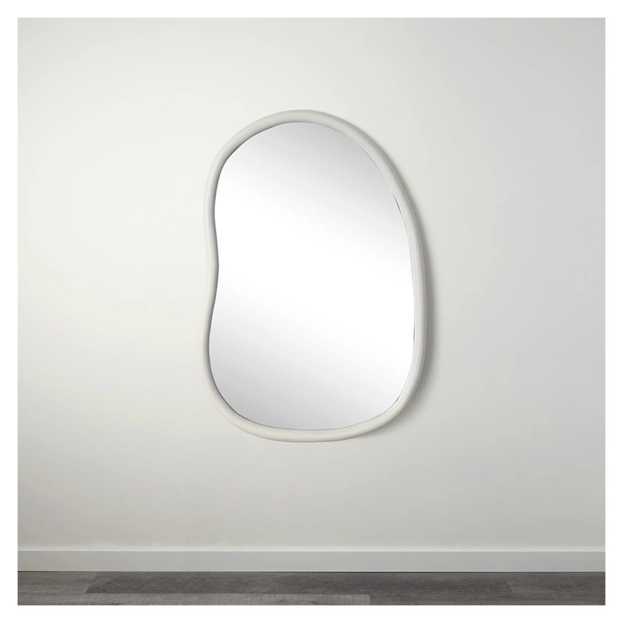 Зеркало настенное Bergenson Bjorn Torhill, 64х99 см, бежевое, дерево манго