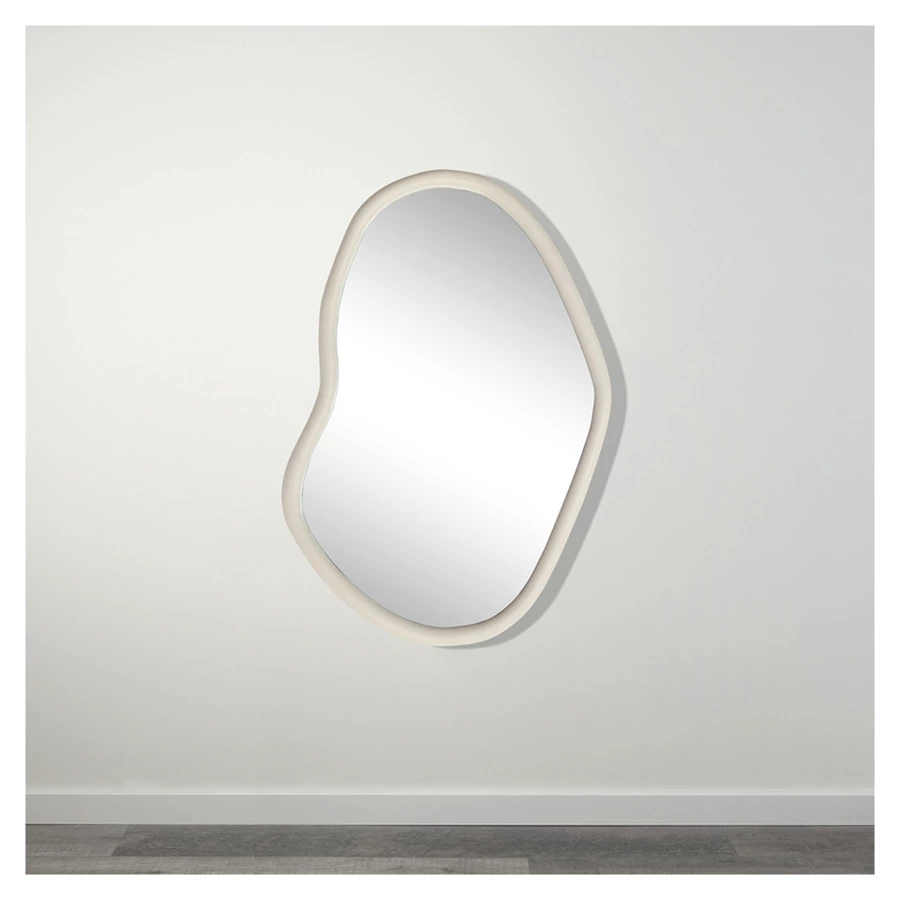 Зеркало настенное Bergenson Bjorn Torhill, 64х99 см, бежевое, дерево манго