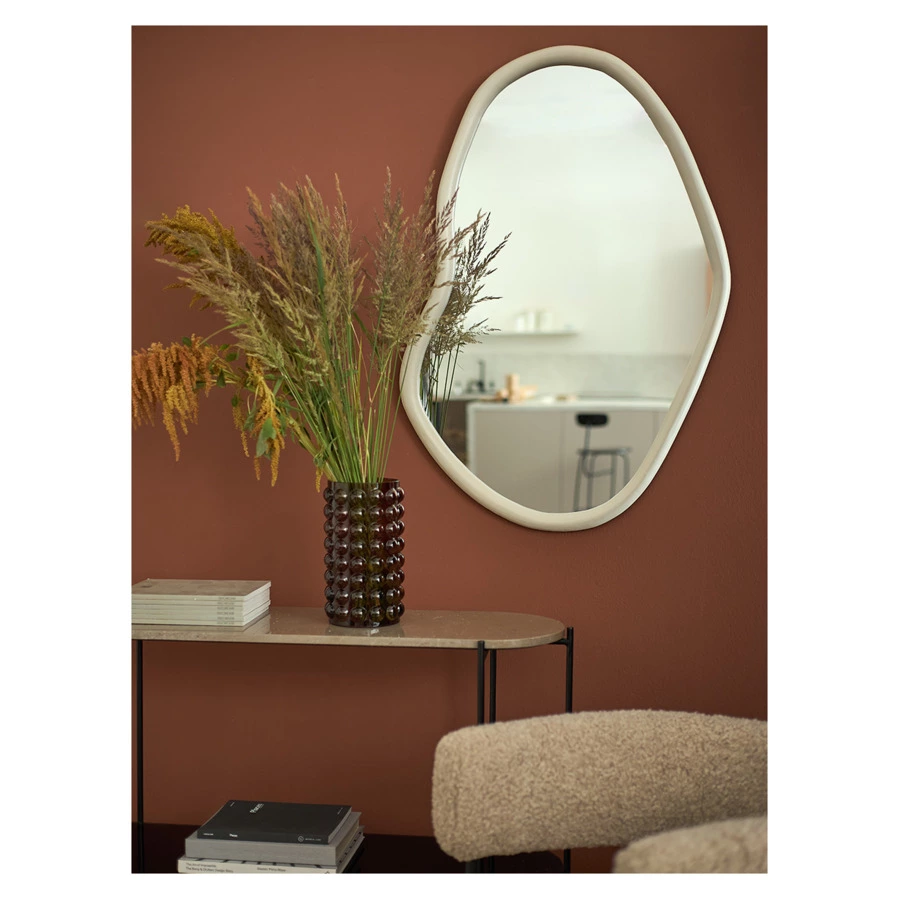 Зеркало настенное Bergenson Bjorn Torhill, 64х99 см, бежевое, дерево манго