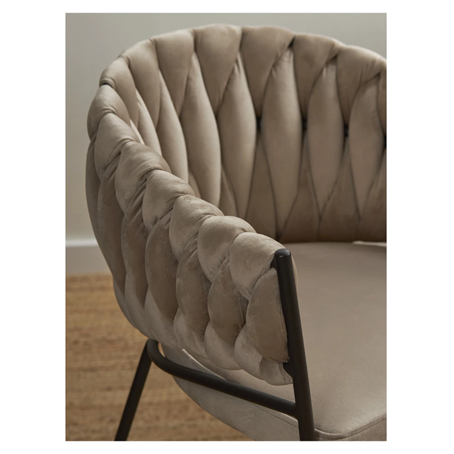 Кресло Bergenson Bjorn Lind, велюр, бежевое