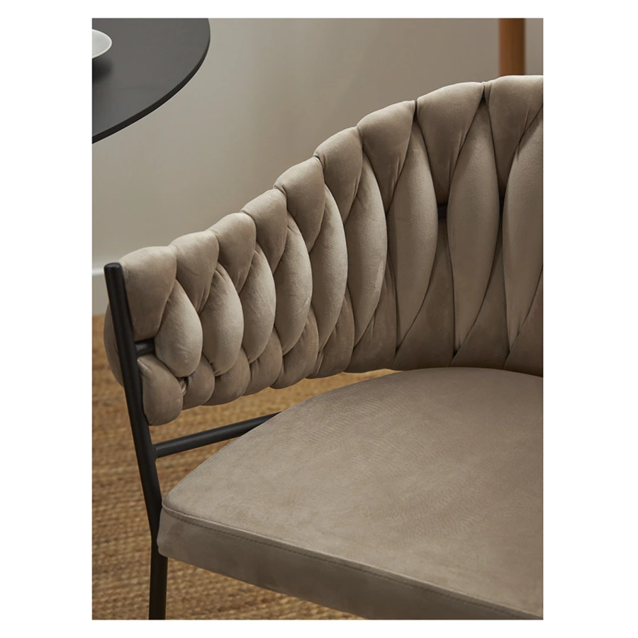 Кресло Bergenson Bjorn Lind, велюр, бежевое