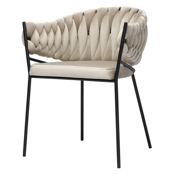 Кресло Bergenson Bjorn Lind, велюр, бежевое