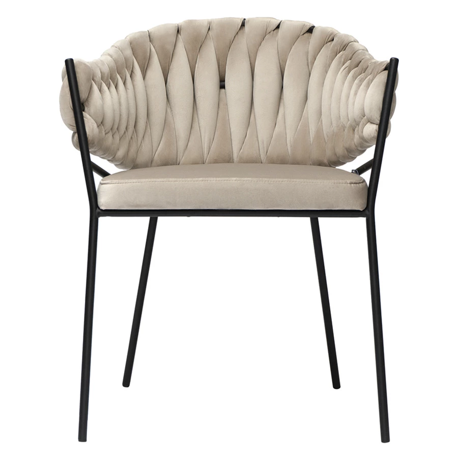 Кресло Bergenson Bjorn Lind, велюр, бежевое