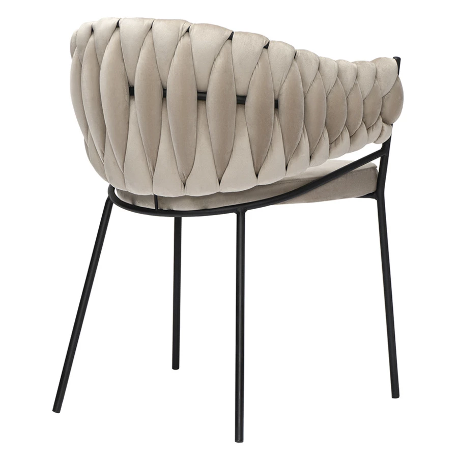 Кресло Bergenson Bjorn Lind, велюр, бежевое