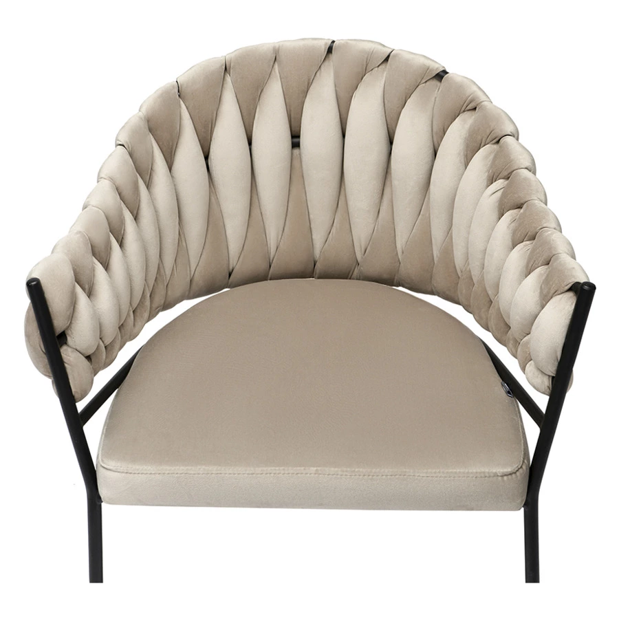 Кресло Bergenson Bjorn Lind, велюр, бежевое