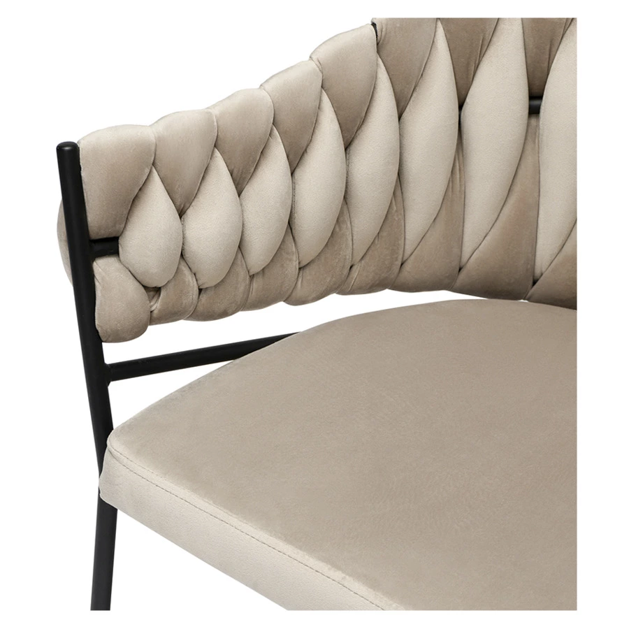 Кресло Bergenson Bjorn Lind, велюр, бежевое