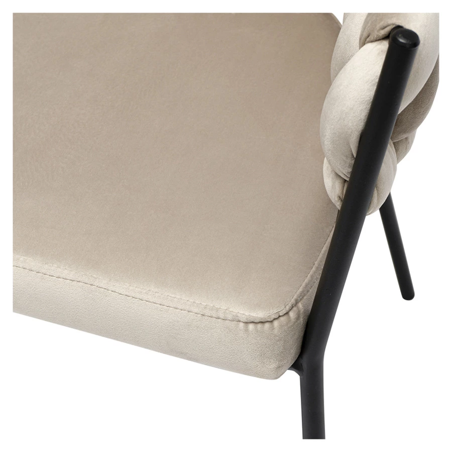 Кресло Bergenson Bjorn Lind, велюр, бежевое