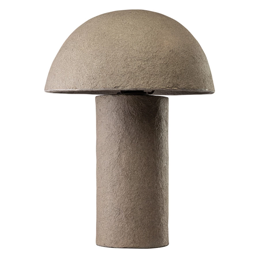 Лампа настольная Bergenson Bjorn Texture Sleek, D32х42 см, бежевая, папье-маше, металл