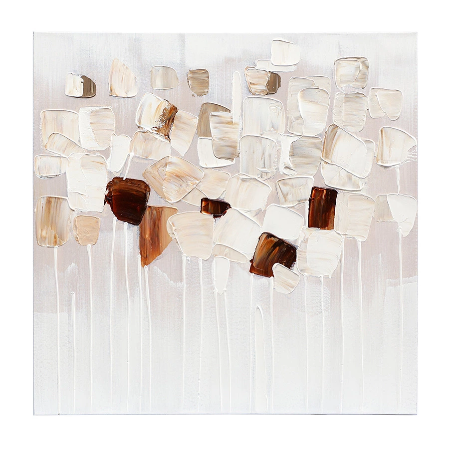 Панно декоративное Bergenson Bjorn Fleur, 60х60 см, бежевое