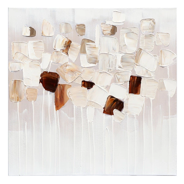 Панно декоративное Bergenson Bjorn Fleur, 60х60 см, бежевое