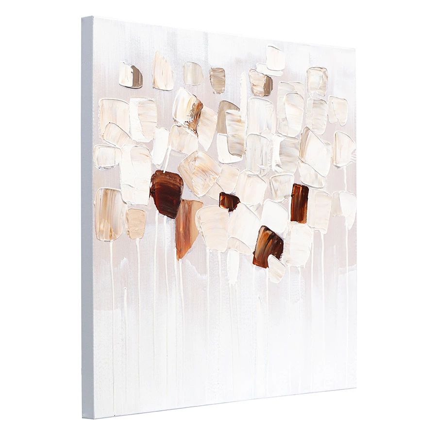 Панно декоративное Bergenson Bjorn Fleur, 60х60 см, бежевое