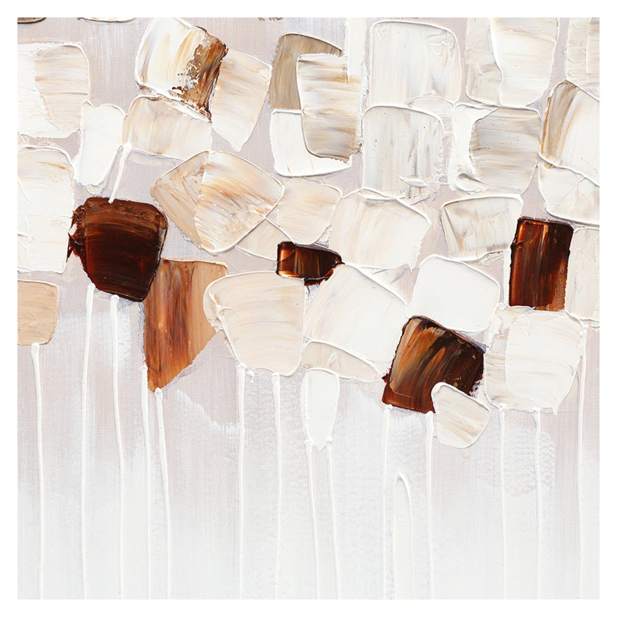 Панно декоративное Bergenson Bjorn Fleur, 60х60 см, бежевое