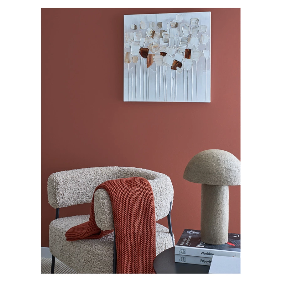 Панно декоративное Bergenson Bjorn Fleur, 60х60 см, бежевое