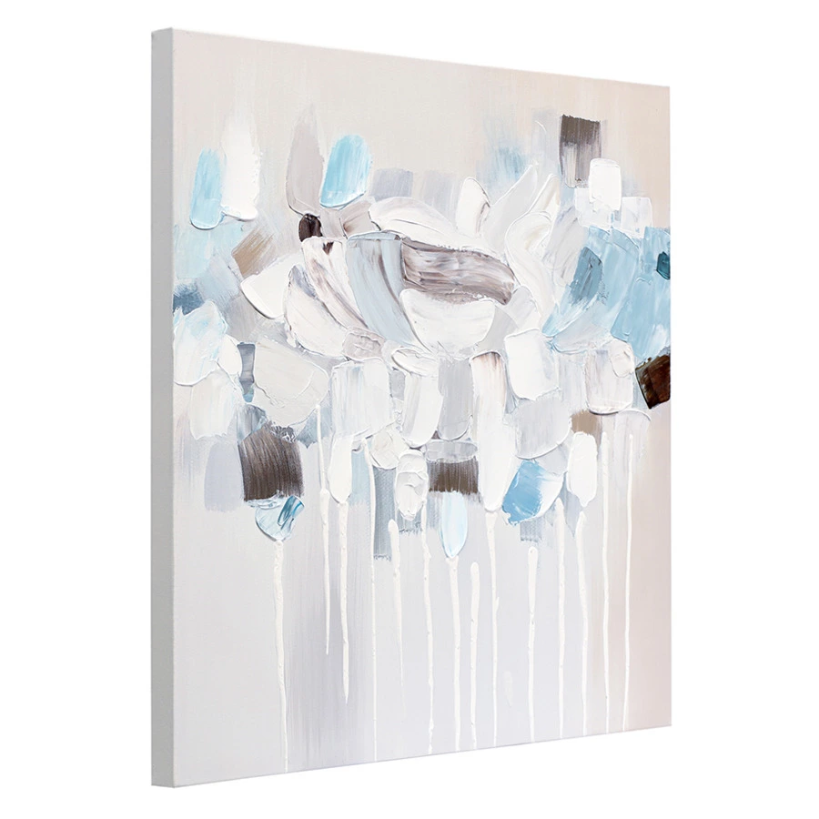 Панно декоративное Bergenson Bjorn Fleur, 60х60 см, голубое