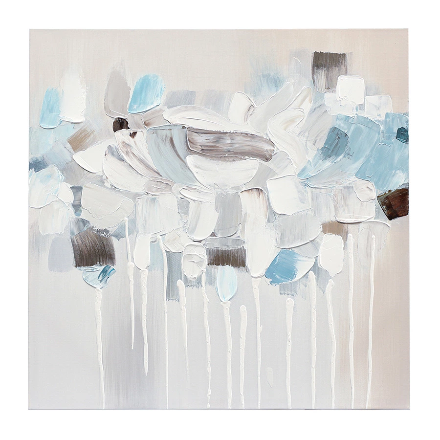 Панно декоративное Bergenson Bjorn Fleur, 60х60 см, голубое