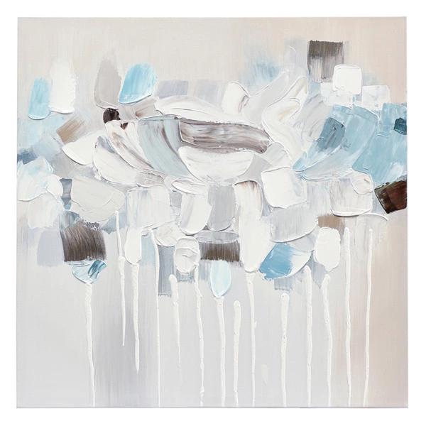 Панно декоративное Bergenson Bjorn Fleur, 60х60 см, голубое