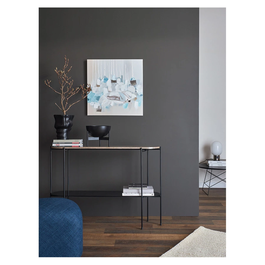 Панно декоративное Bergenson Bjorn Fleur, 60х60 см, голубое