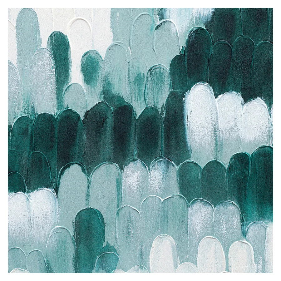 Панно декоративное Bergenson Bjorn с ручной росписью By Feel, 120х80 см, индиго