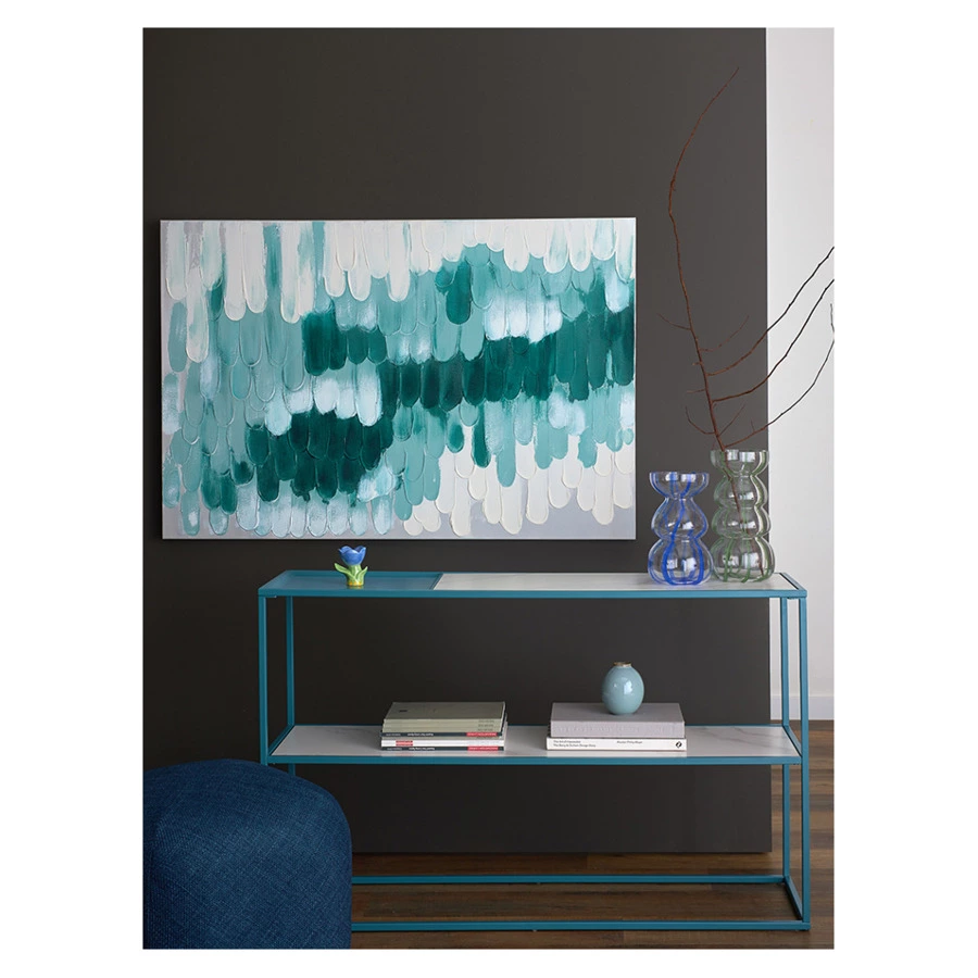 Панно декоративное Bergenson Bjorn с ручной росписью By Feel, 120х80 см, индиго