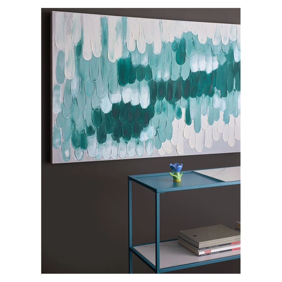 Панно декоративное Bergenson Bjorn с ручной росписью By Feel, 120х80 см, индиго