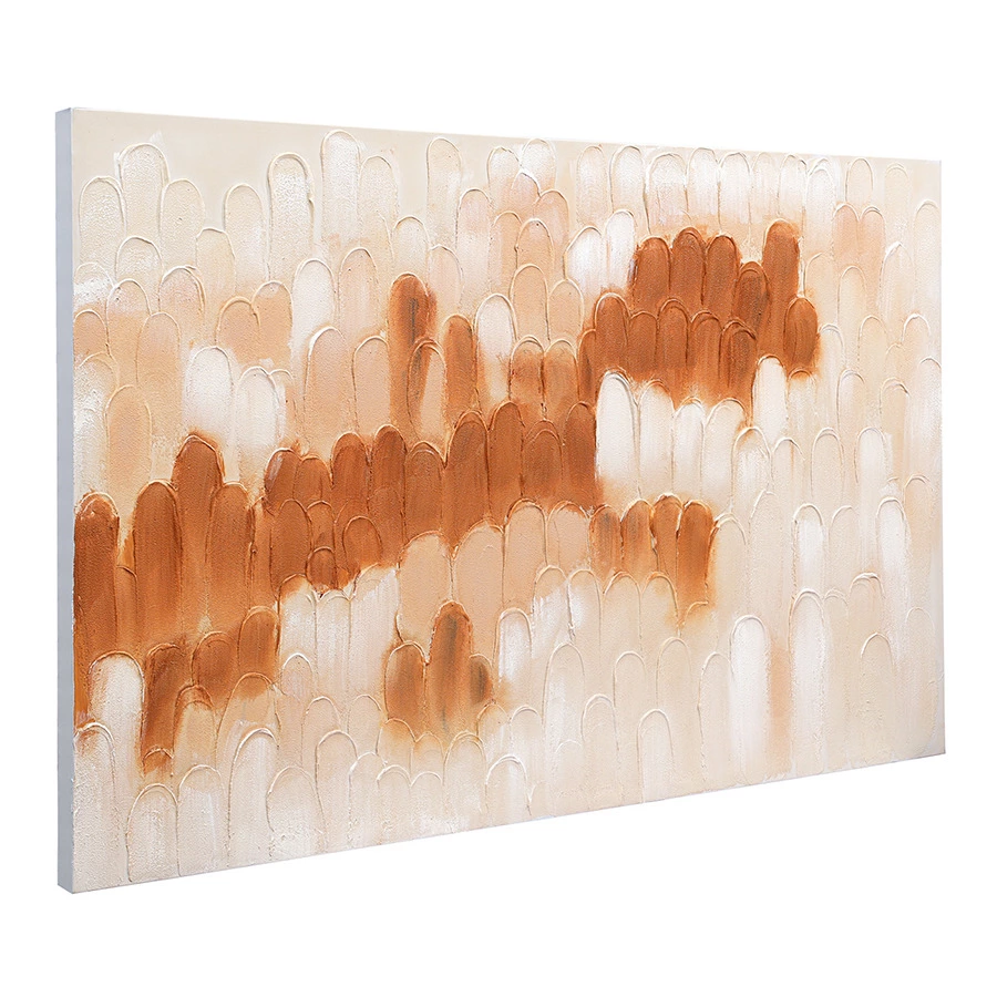 Панно декоративное Bergenson Bjorn с ручной росписью By Feel, 120х80 см, охра