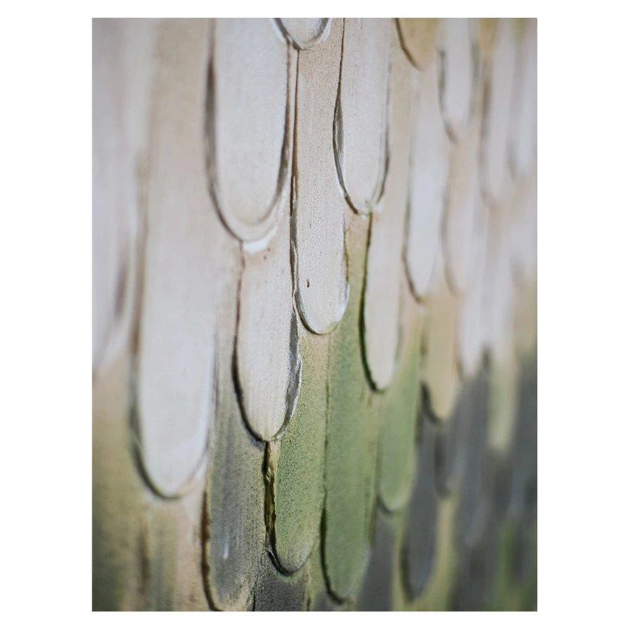 Панно декоративное Bergenson Bjorn с ручной росписью By Feel, 140х70 см, хаки