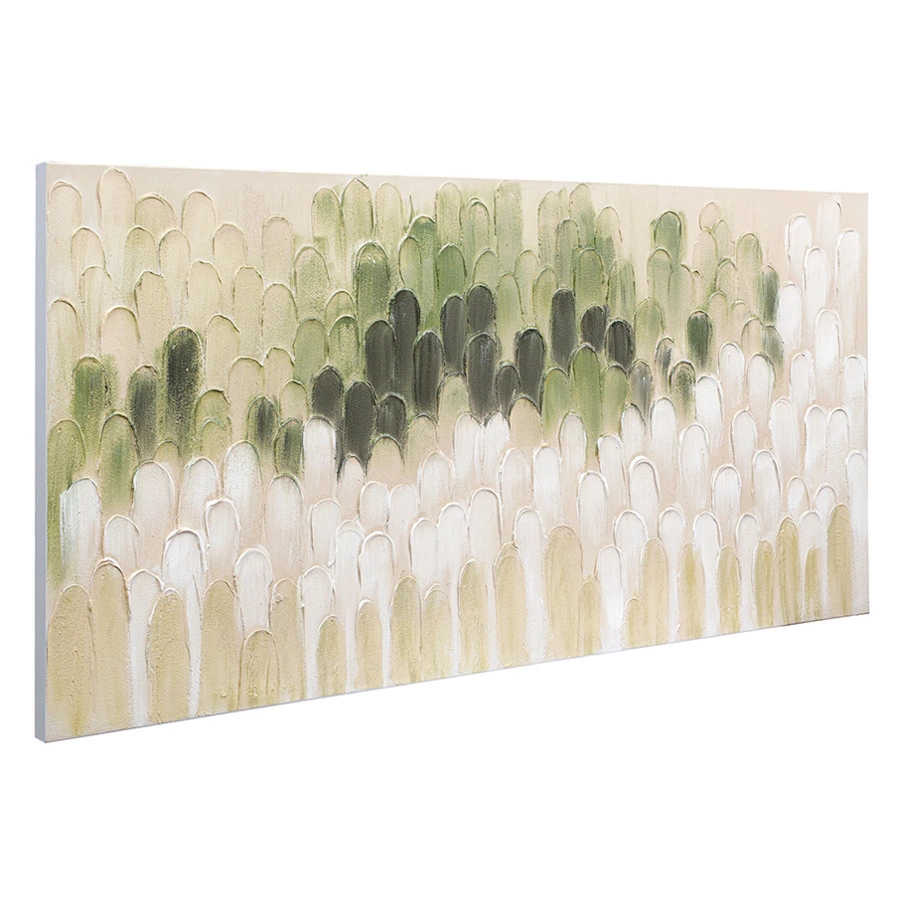 Панно декоративное Bergenson Bjorn с ручной росписью By Feel, 140х70 см, хаки