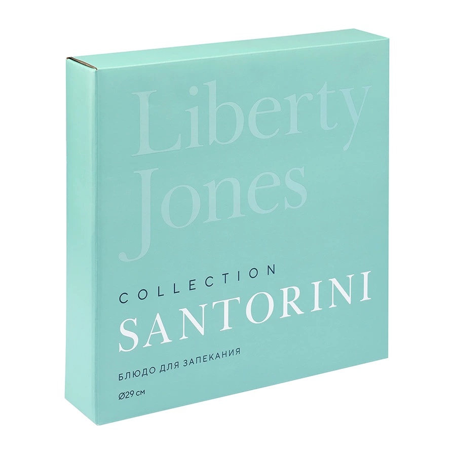 Блюдо для запекания Liberty Jones Santorini, D29 см, каменная керамика, белое